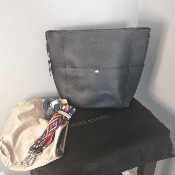 bostanten Handbags - NWT Bostanten women's Leather  Bucket Bag Purse Aztec Strap